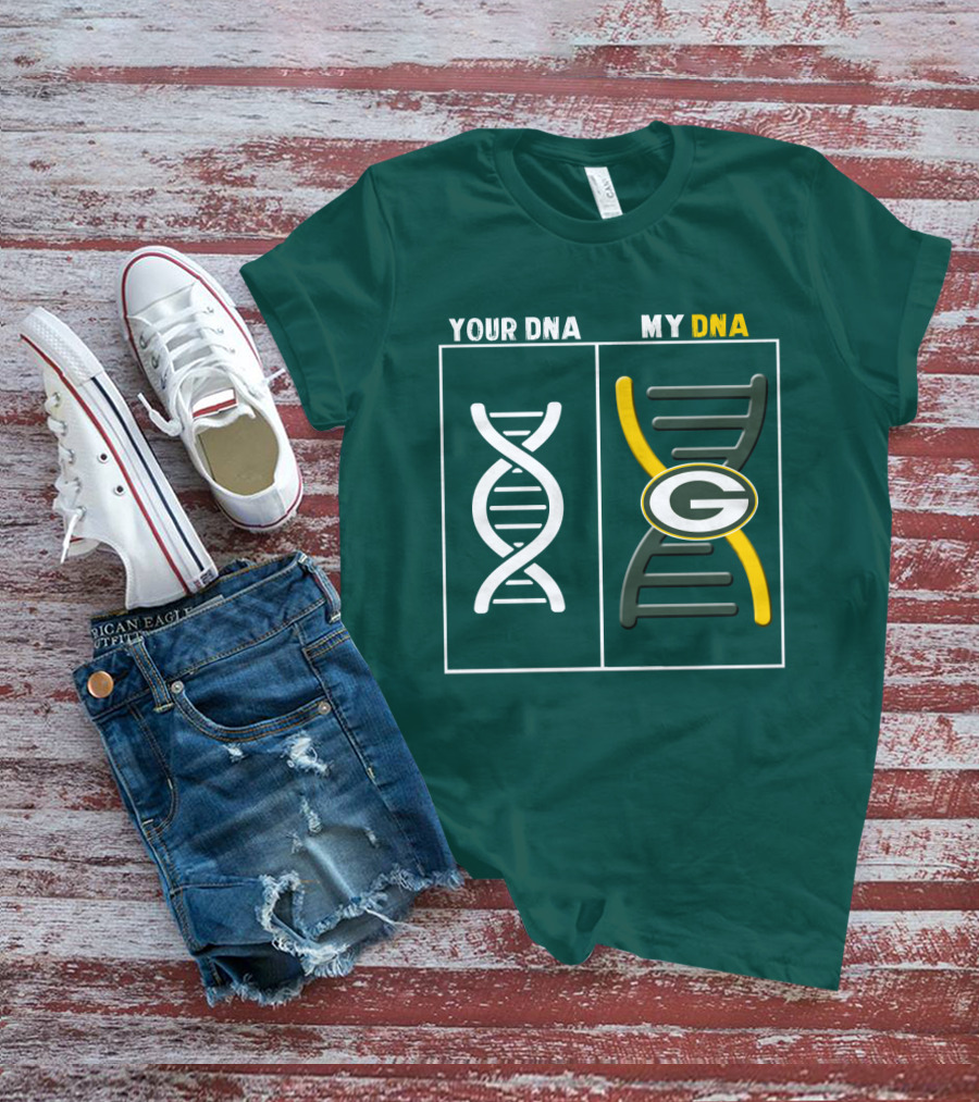 Green Bay Packers Your Dna My Dna T-Shirt
