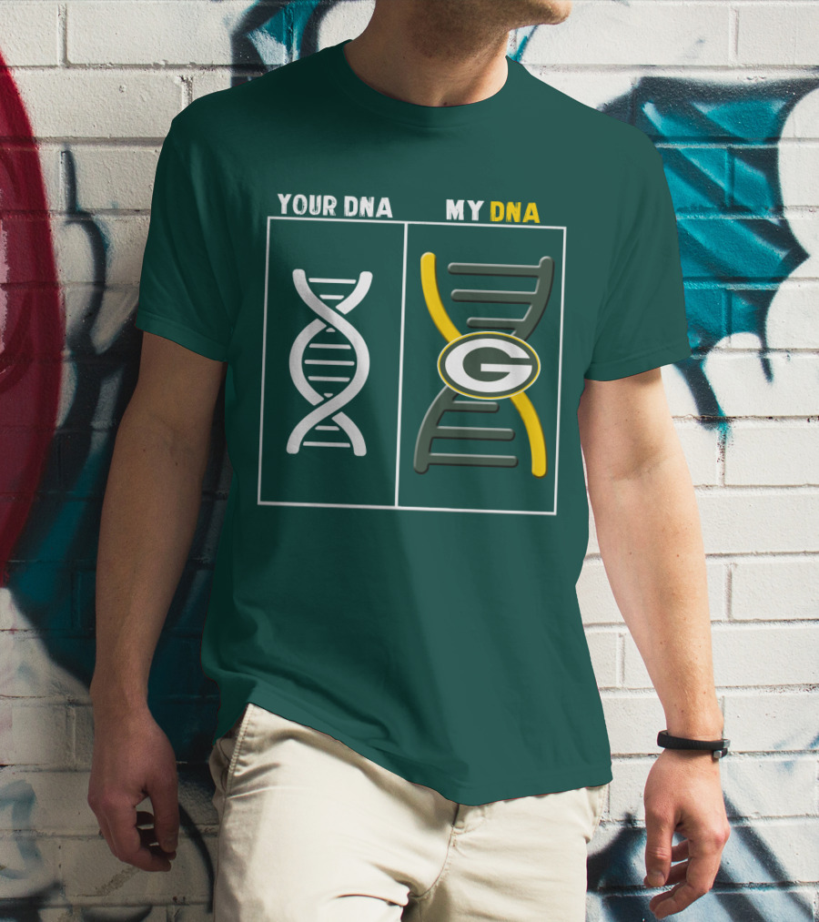 Green Bay Packers Your Dna My Dna T-Shirt