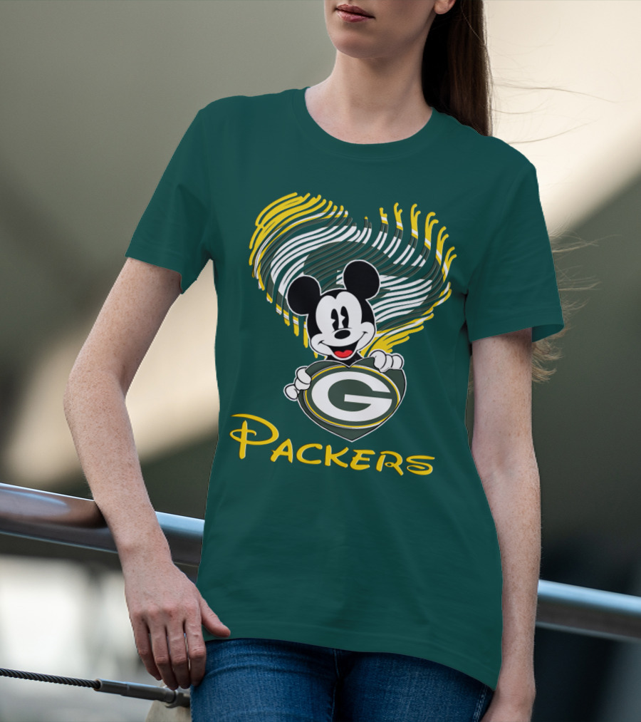Packers Heart With Character T-Shirt