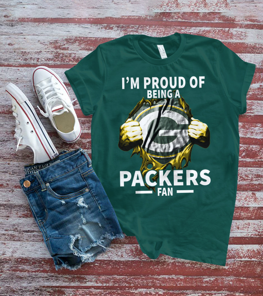 I'm Proud Of Being A Packers Fan T-Shirt