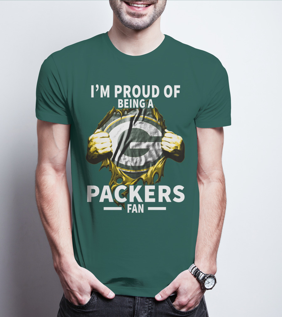 I'm Proud Of Being A Packers Fan T-Shirt