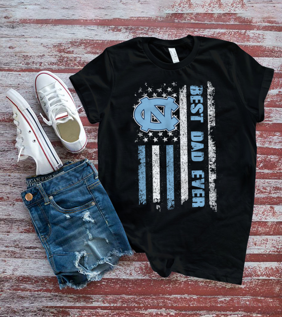 Best Dad Ever North Carolina Flag Evd 091 T-Shirt