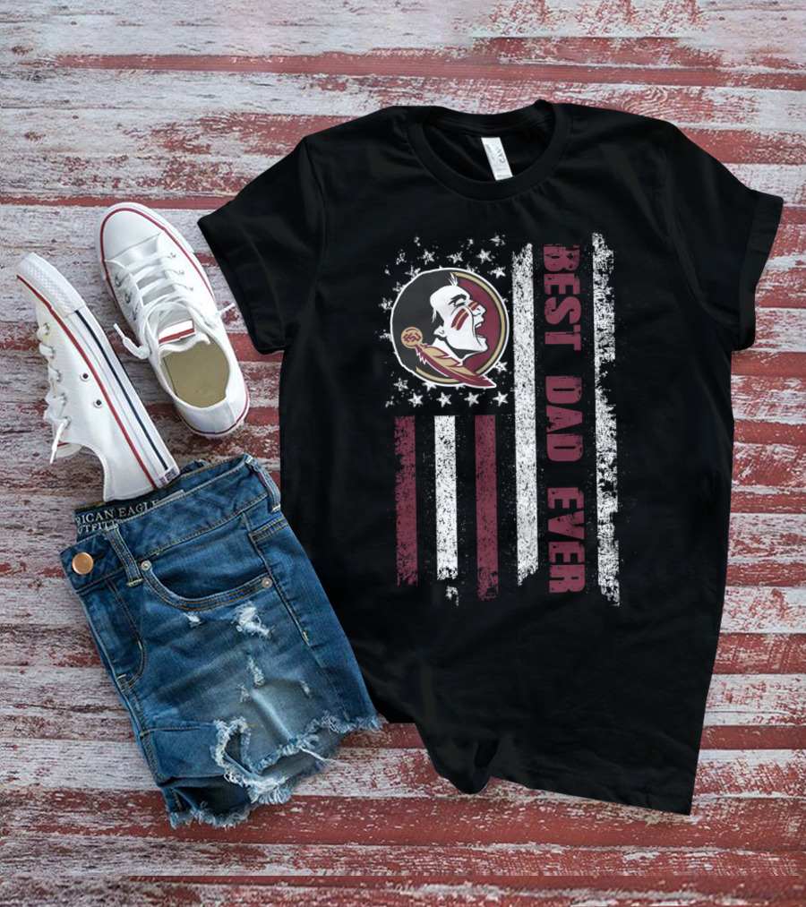 Best Dad Ever Evd 086 Flag Design With Sports T-Shirt