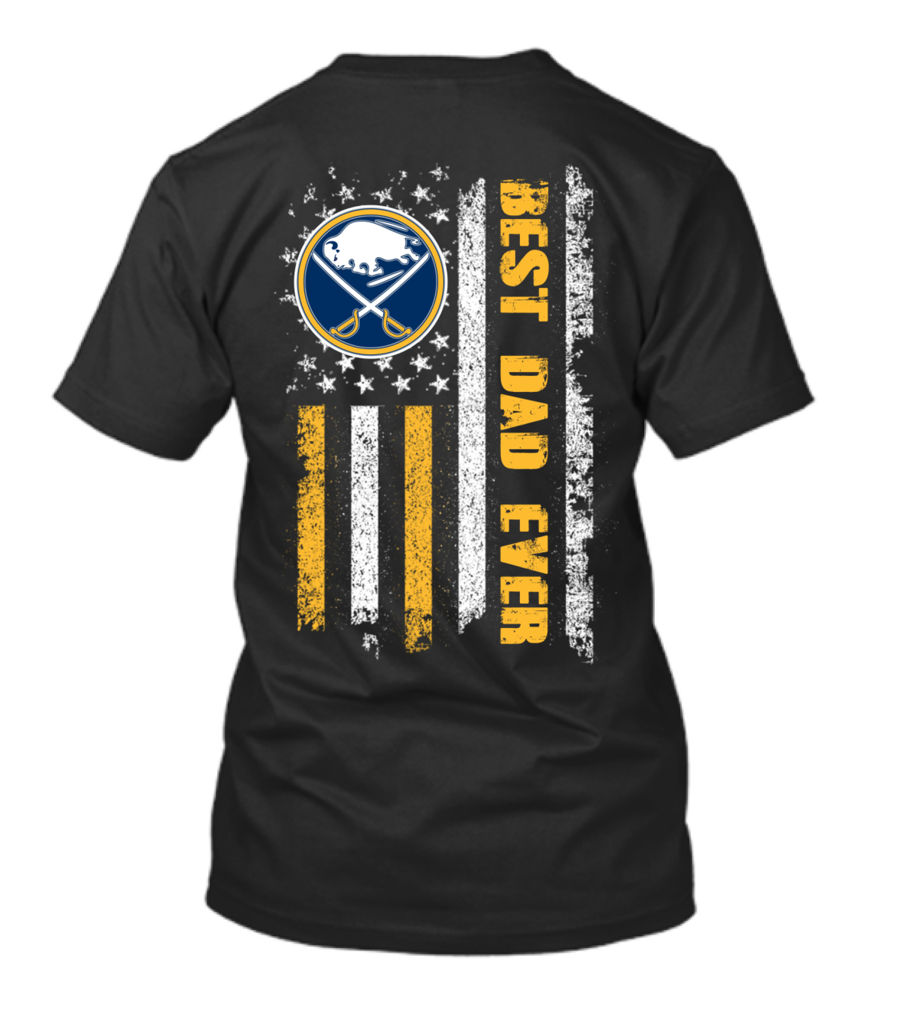 Best Dad Ever Buffalo Sabres Flag T-Shirt