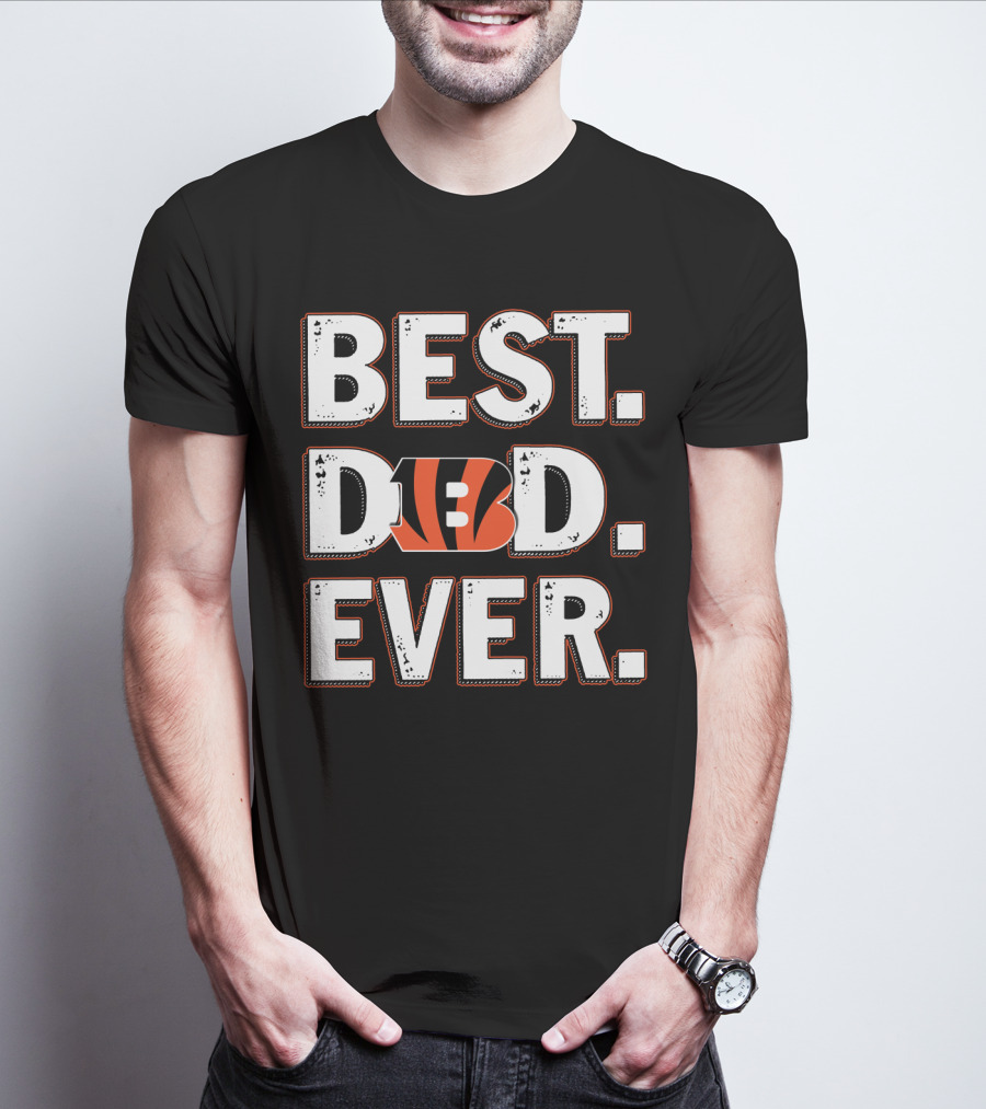 Best Dad Ever Cincinnati Bengals T-Shirt