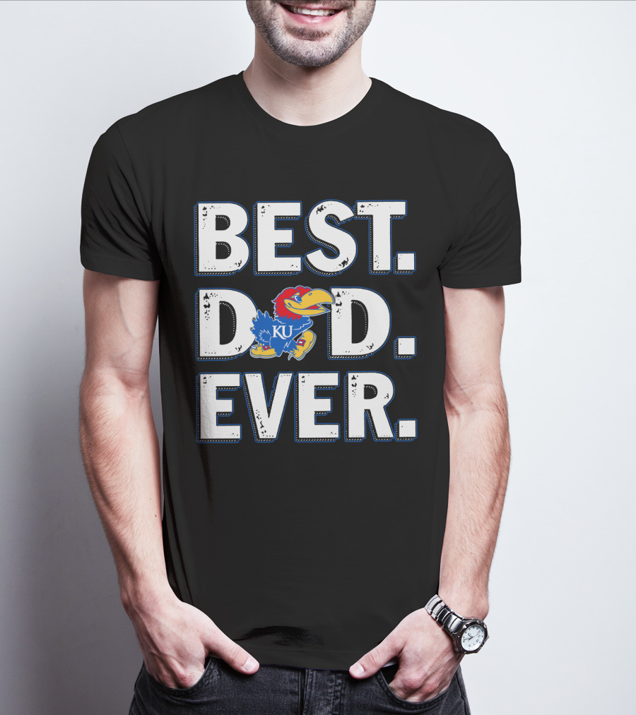 Best Dad Ever Ku Jayhawks T-Shirt