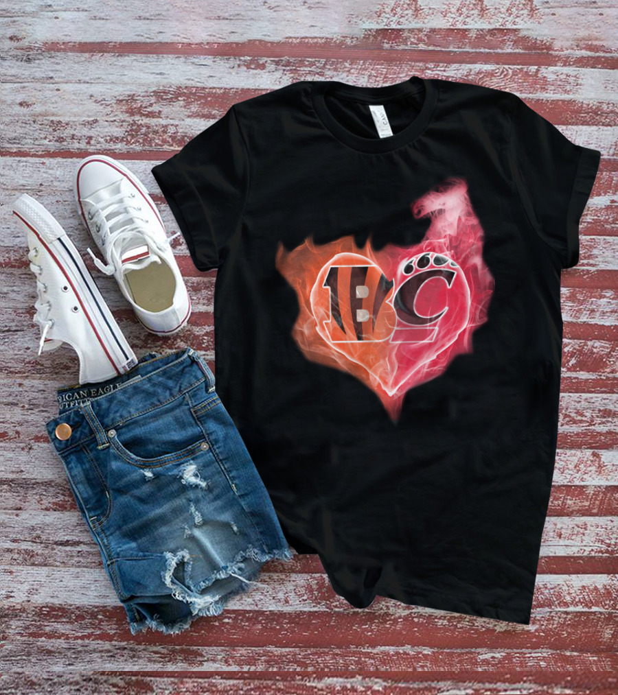 Bengals Bearcat Heart T-Shirt