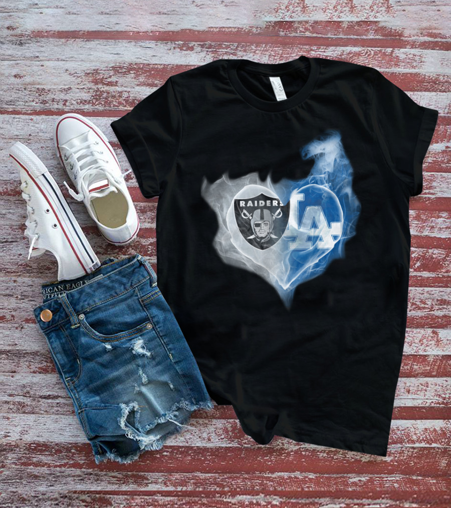 Raiders La Heart Smoke Fusion T-Shirt