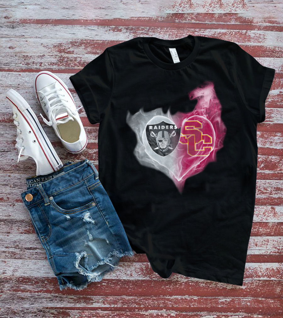 Raiders Sc Heart Fusion T-Shirt
