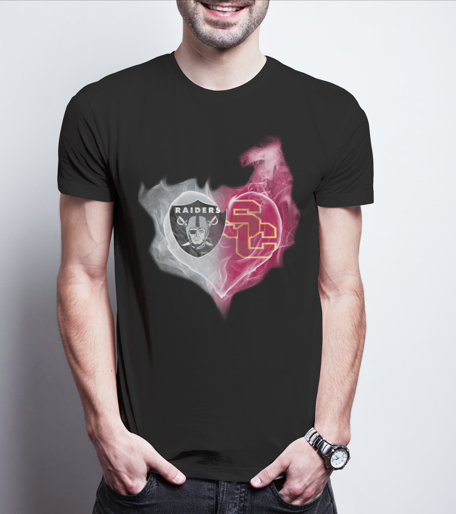 Raiders Sc Heart Fusion T-Shirt