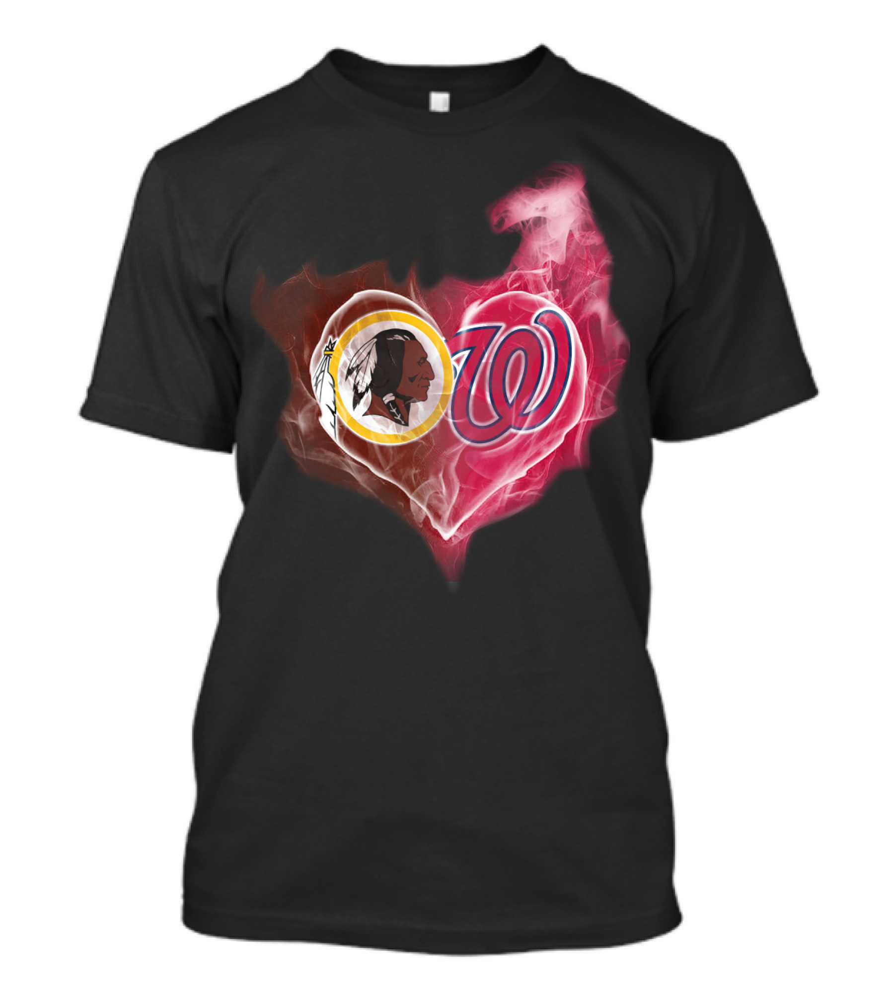 Washington Redskins Nationals Heart Fusion T-Shirt