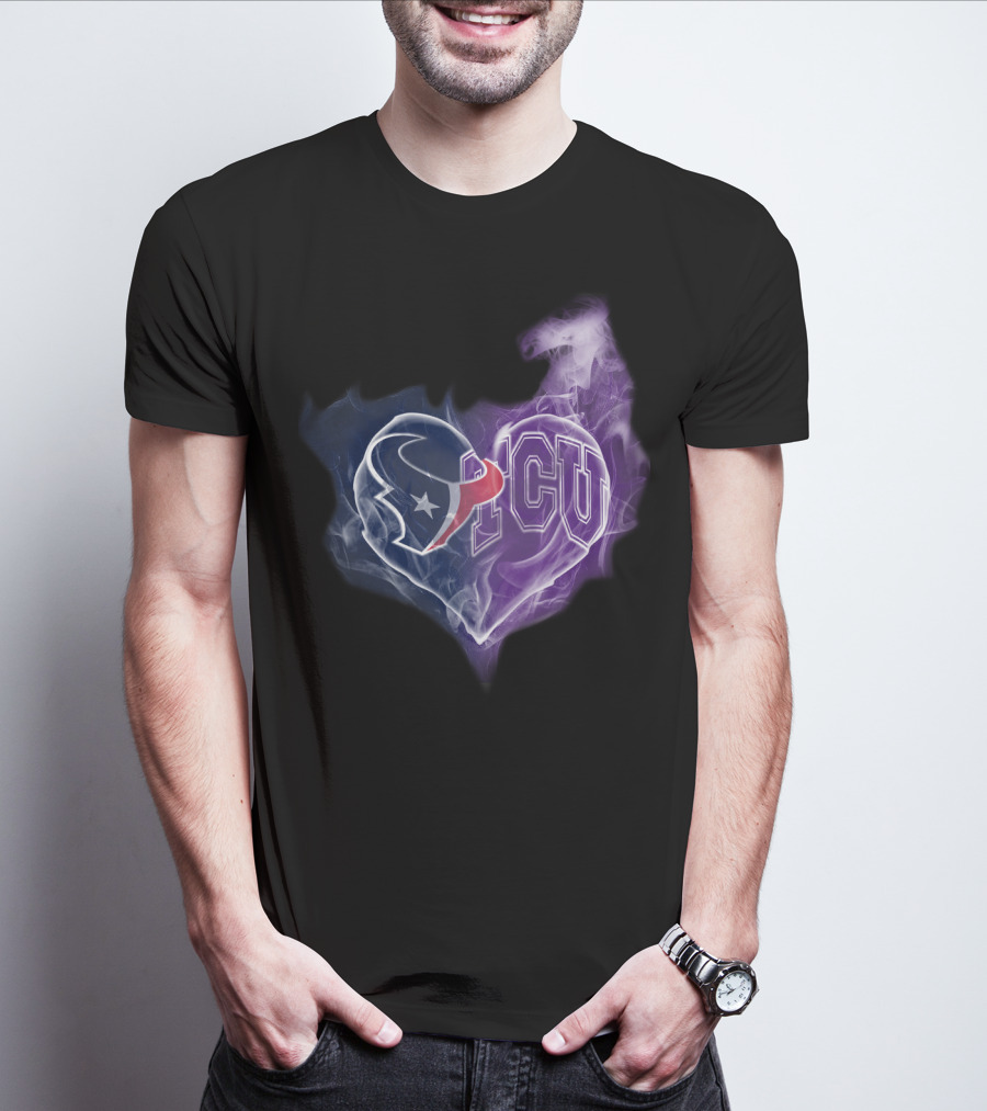Houston Texans Tcu Heart T-Shirt