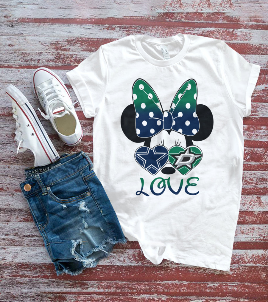 Minnie Mouse Cowboys Stars Love T-Shirt