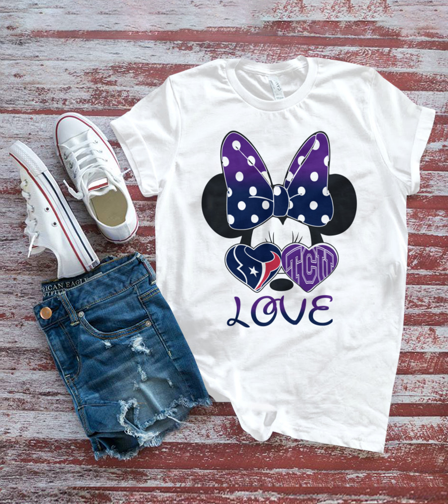 Minnie Love Texans Tcu T-Shirt