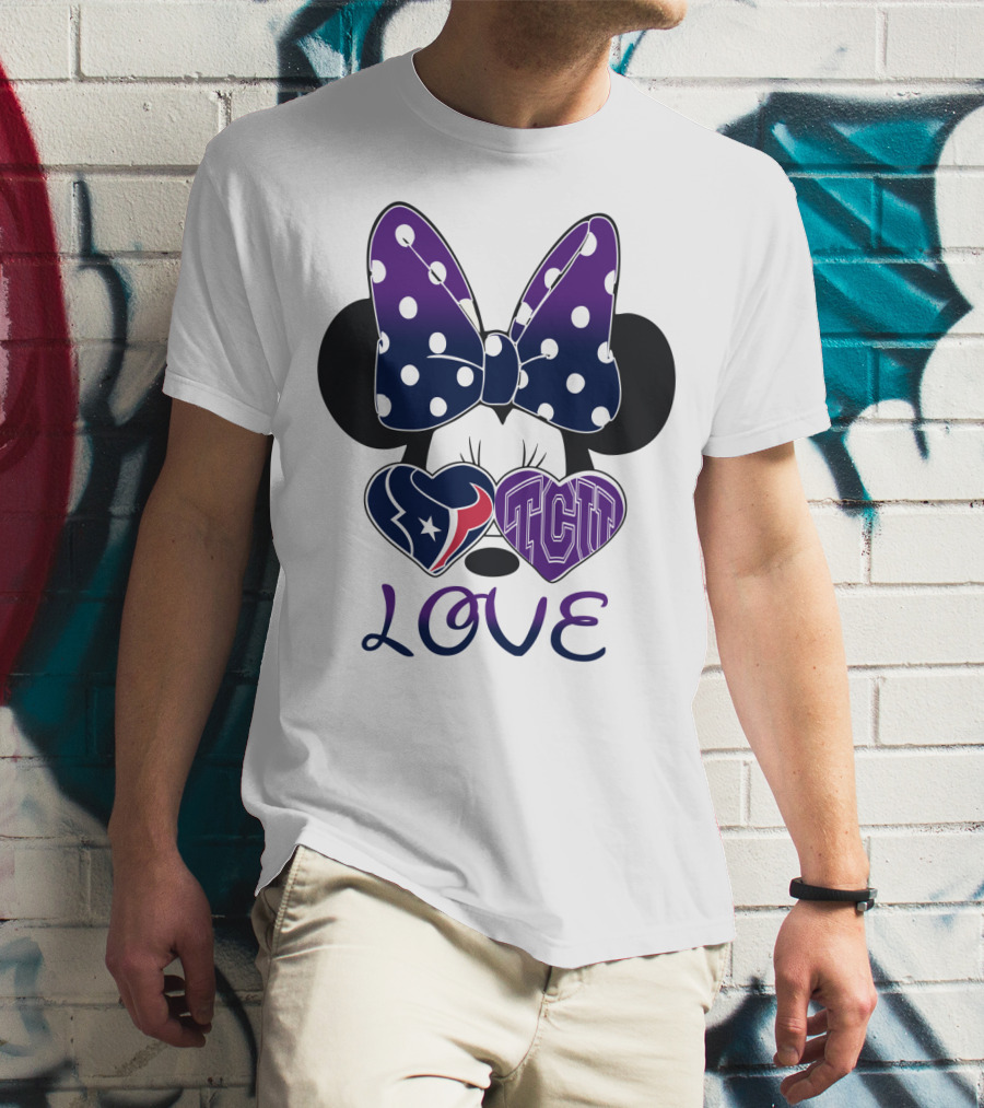 Minnie Love Texans Tcu T-Shirt