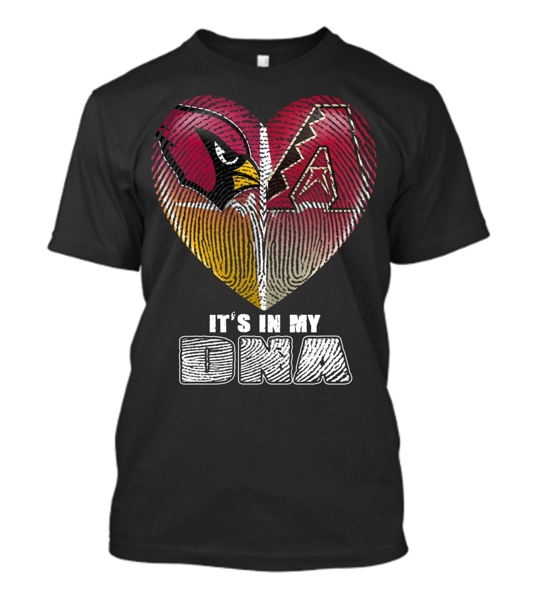 Arizona Cardinals And Arizona Diamondbacks Heart It's In My Dna T-Shirt