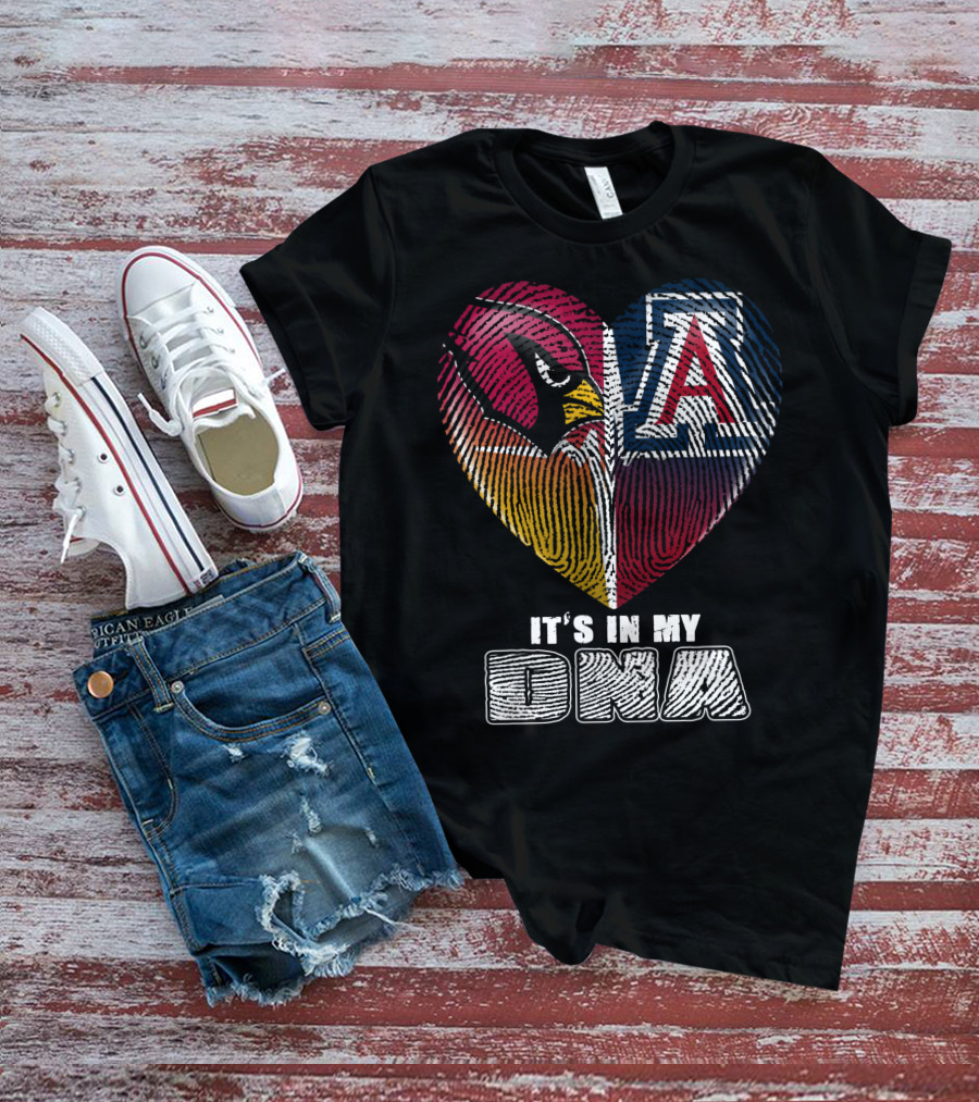 Arizona Cardinals And Wildcats It's In My Dna 031 T-Shirt