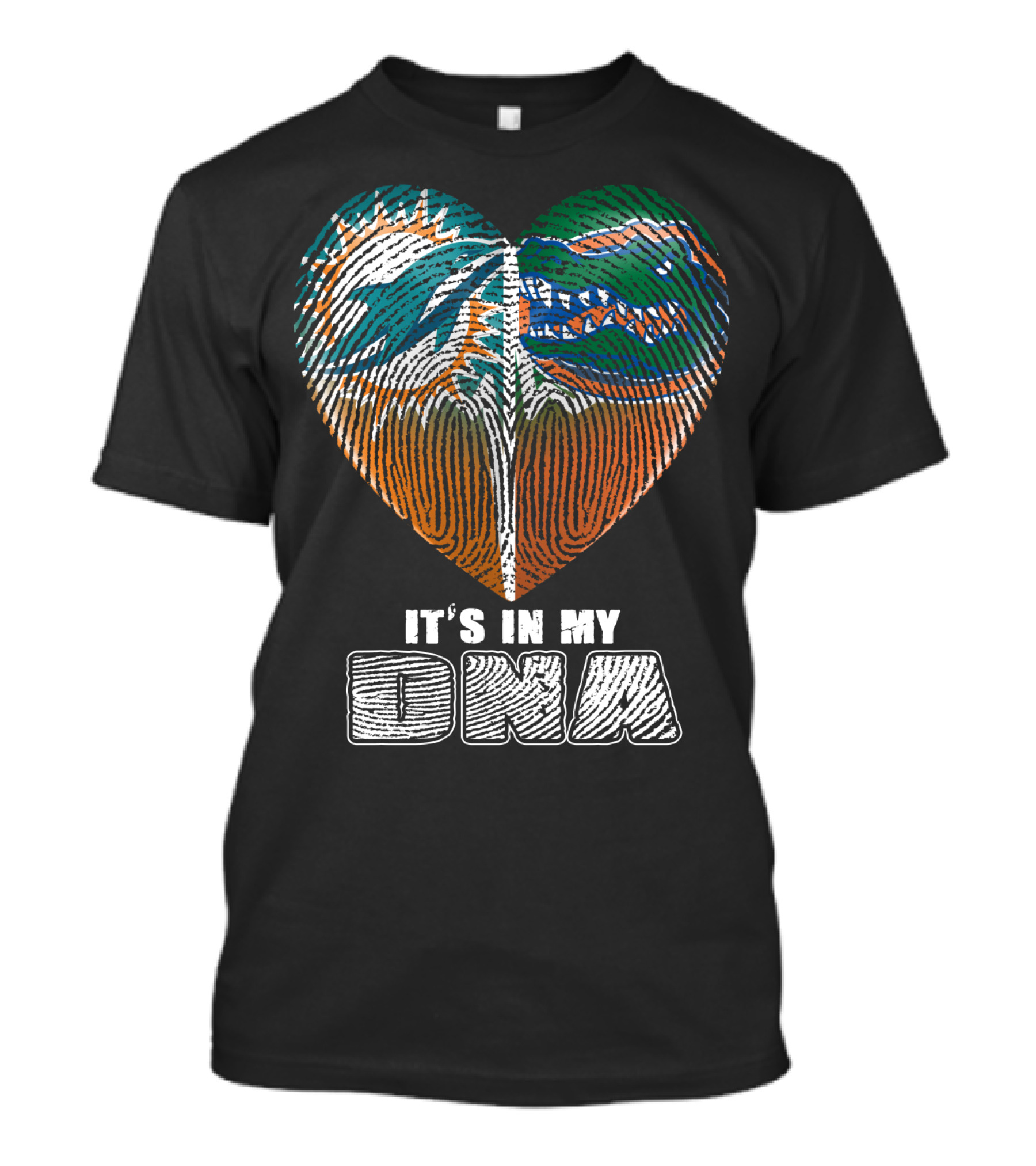 Miami Dolphins Florida Gators It's In My Dna T-Shirt