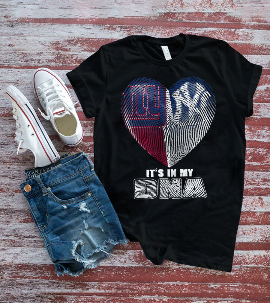 New York Giants Yankees It's In My Dna T-Shirt