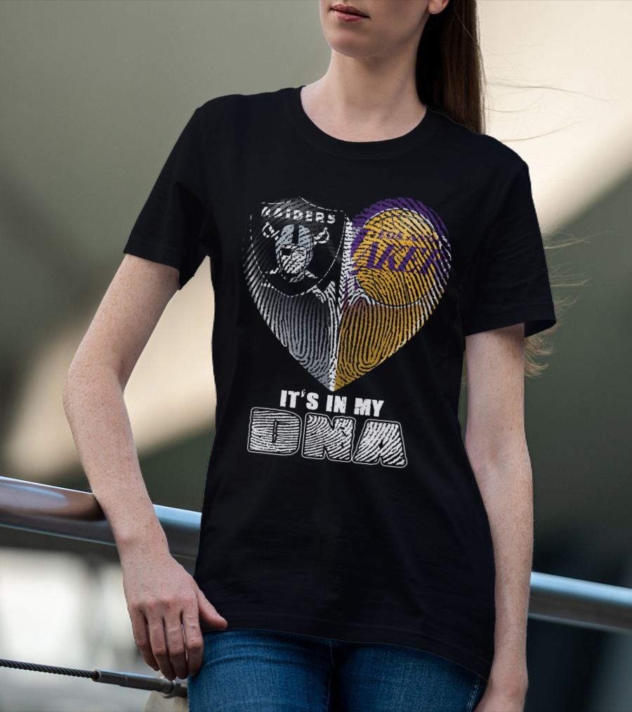 It's In My Dna Raiders Los Angeles Lakers T-Shirt