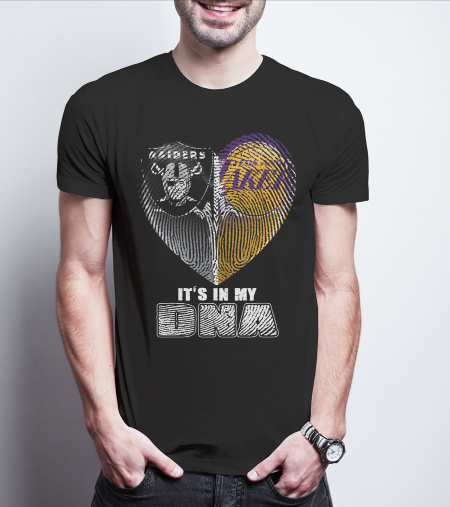 It's In My Dna Raiders Los Angeles Lakers T-Shirt