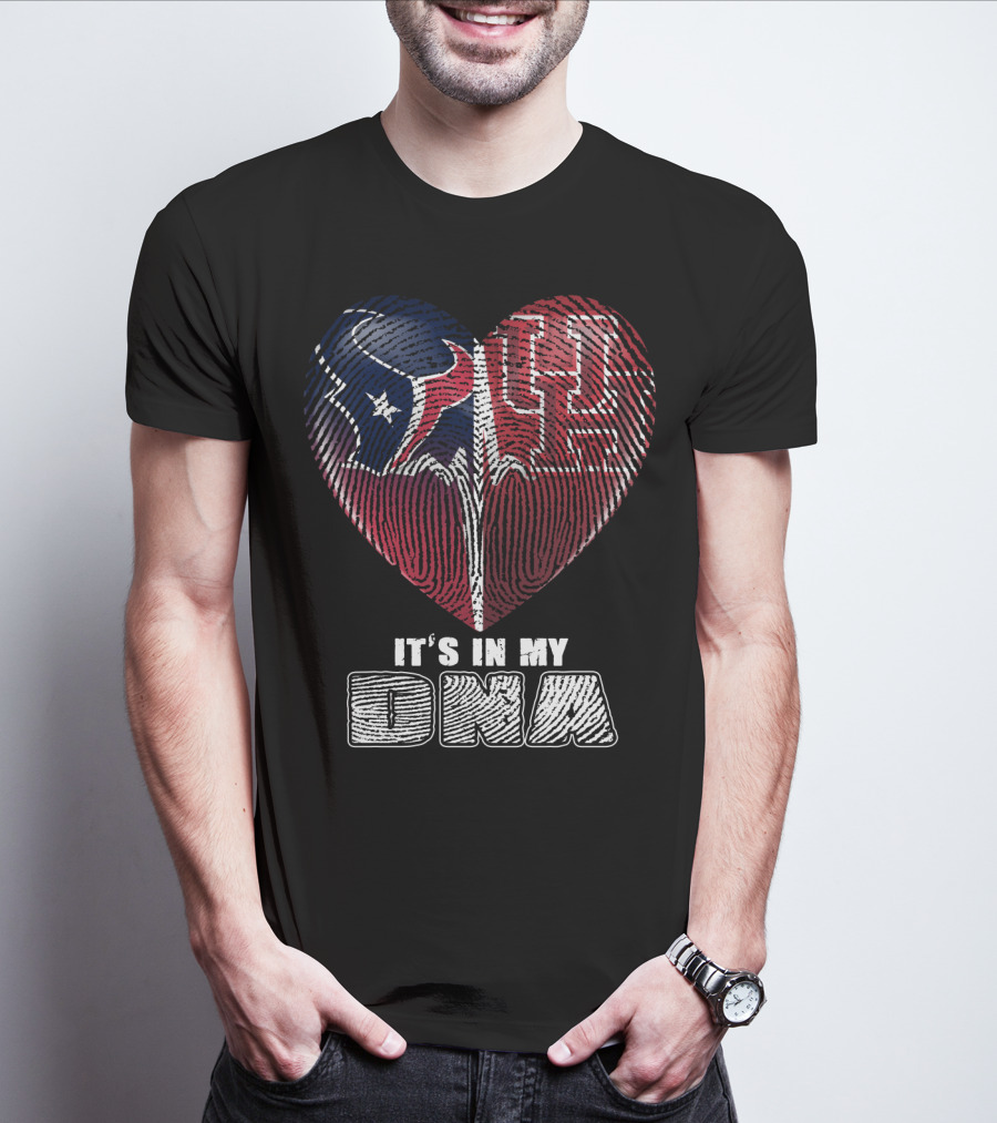 Houston Texans Uh Heart It's In My Dna T-Shirt