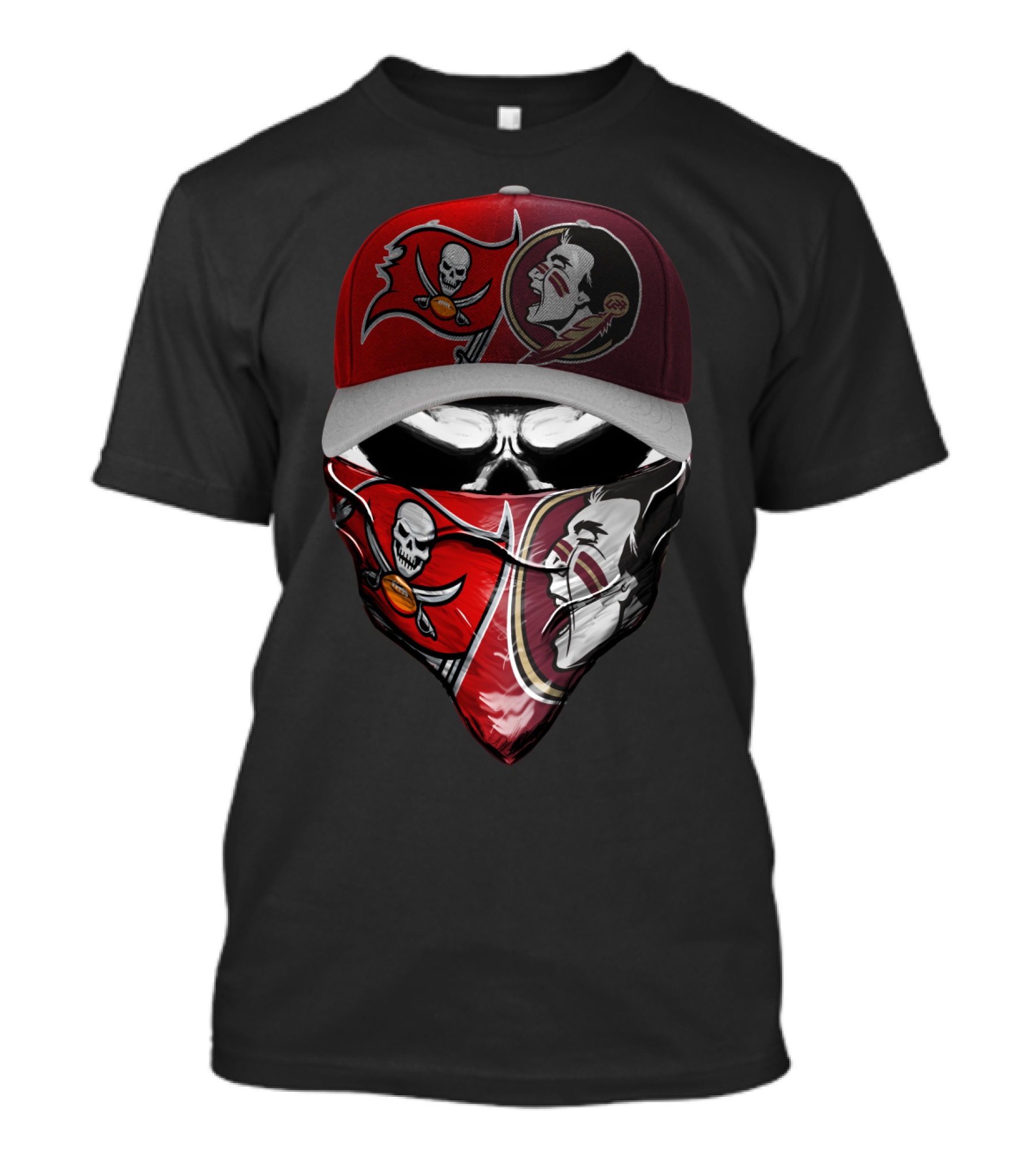 Buccaneers Seminoles Fan Gear Skull Bandana Hat T-Shirt