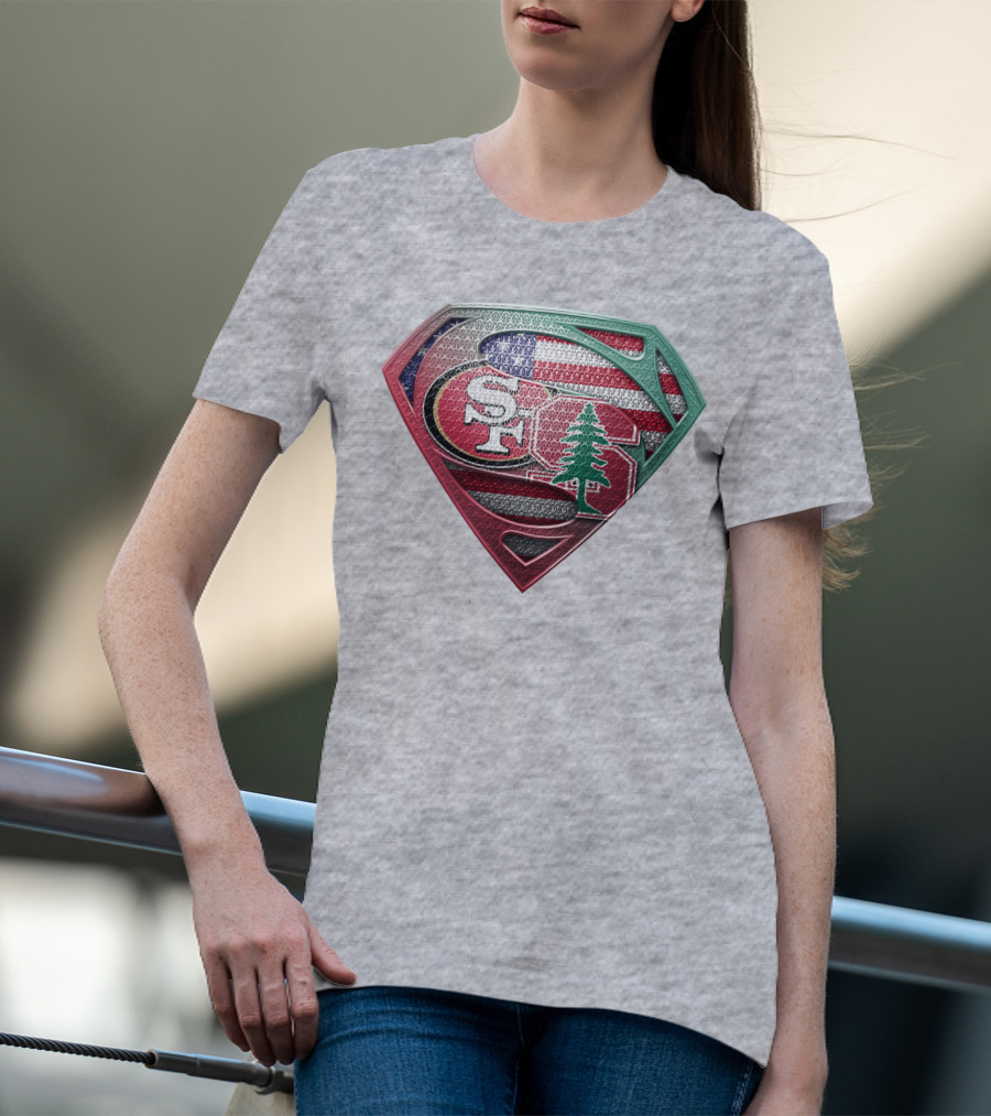 Sf Tree American Flag Shield T-Shirt