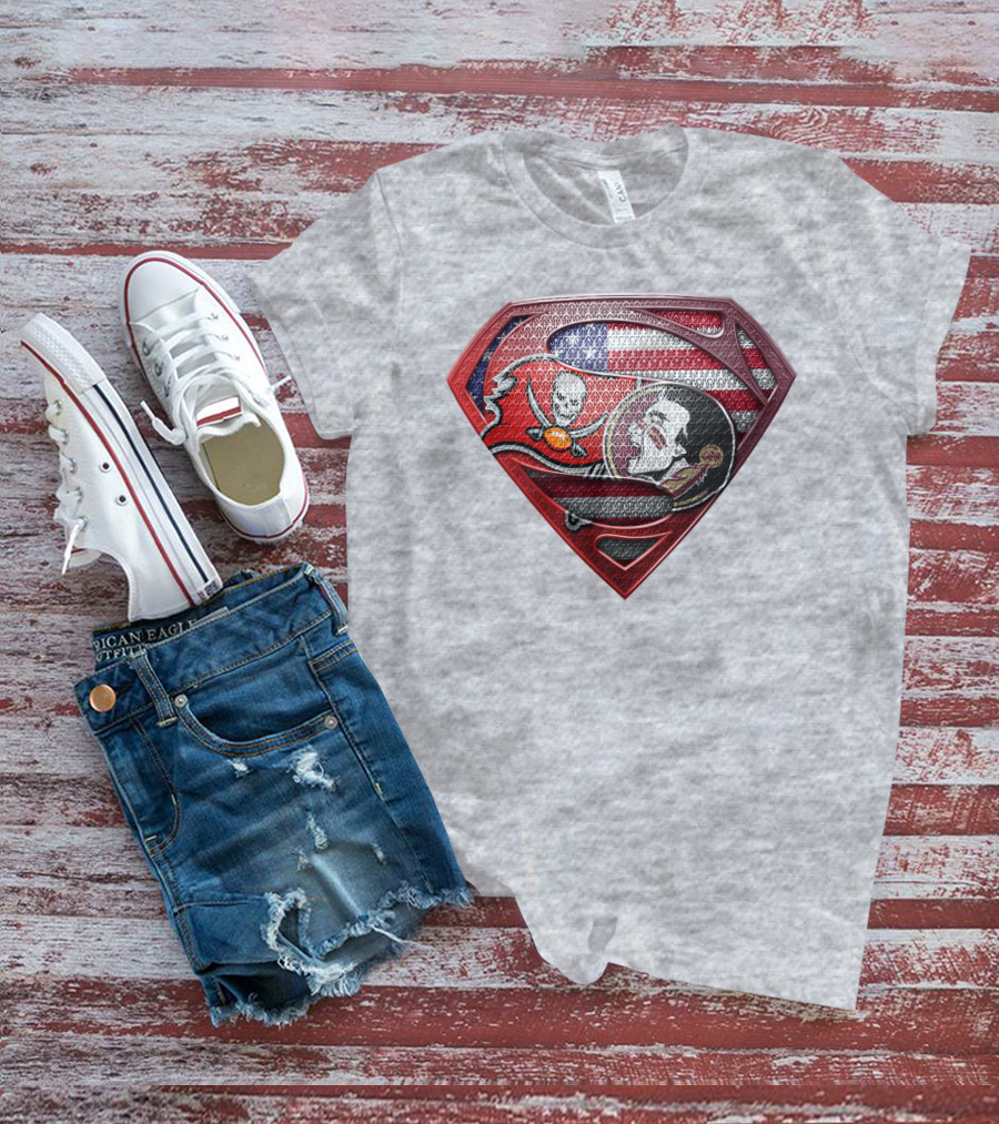Superhero Skull Bat Shield With American Flag Elements T-Shirt