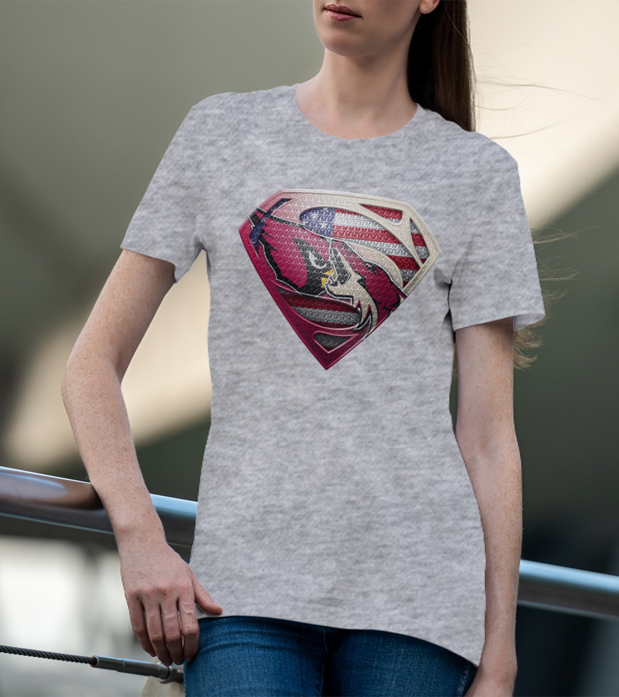 Superman Patriot Razorbacks Shield T-Shirt