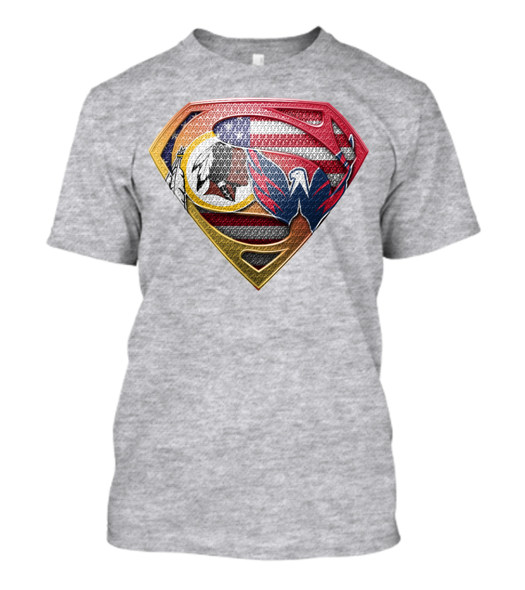 Superman Washington Sports Teams Mashup T-Shirt