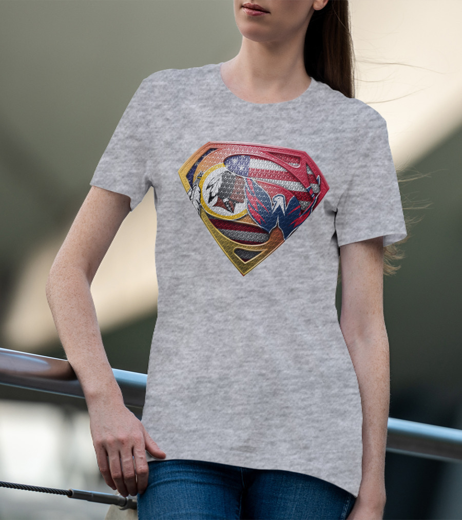 Superman Washington Sports Teams Mashup T-Shirt