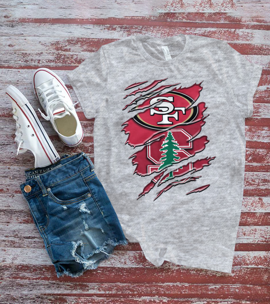 Sf Stanford Tree Logo Rah T-Shirt