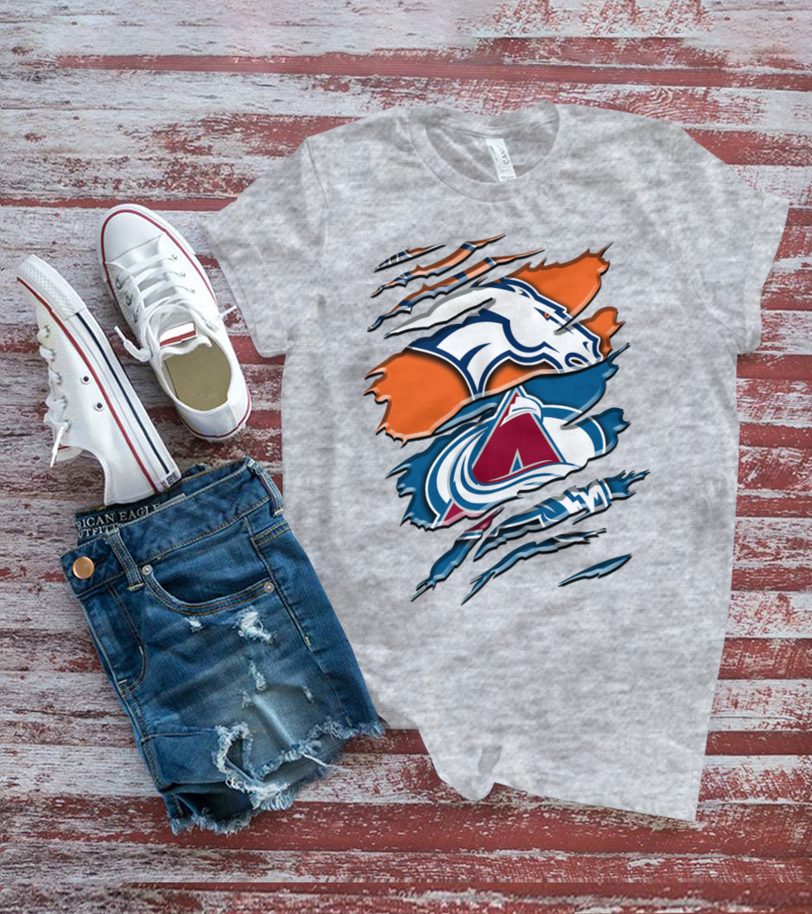 Denver Broncos Colorado Avalanche Rah 016 T-Shirt