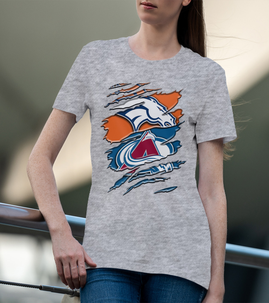 Denver Broncos Colorado Avalanche Rah 016 T-Shirt