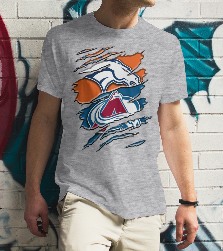 Denver Broncos Colorado Avalanche Rah 016 T-Shirt