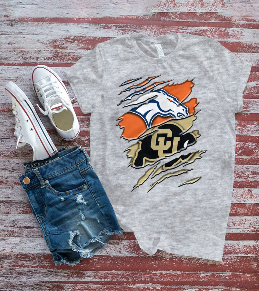 Denver Broncos Colorado Buffaloes Rah 017 T-Shirt