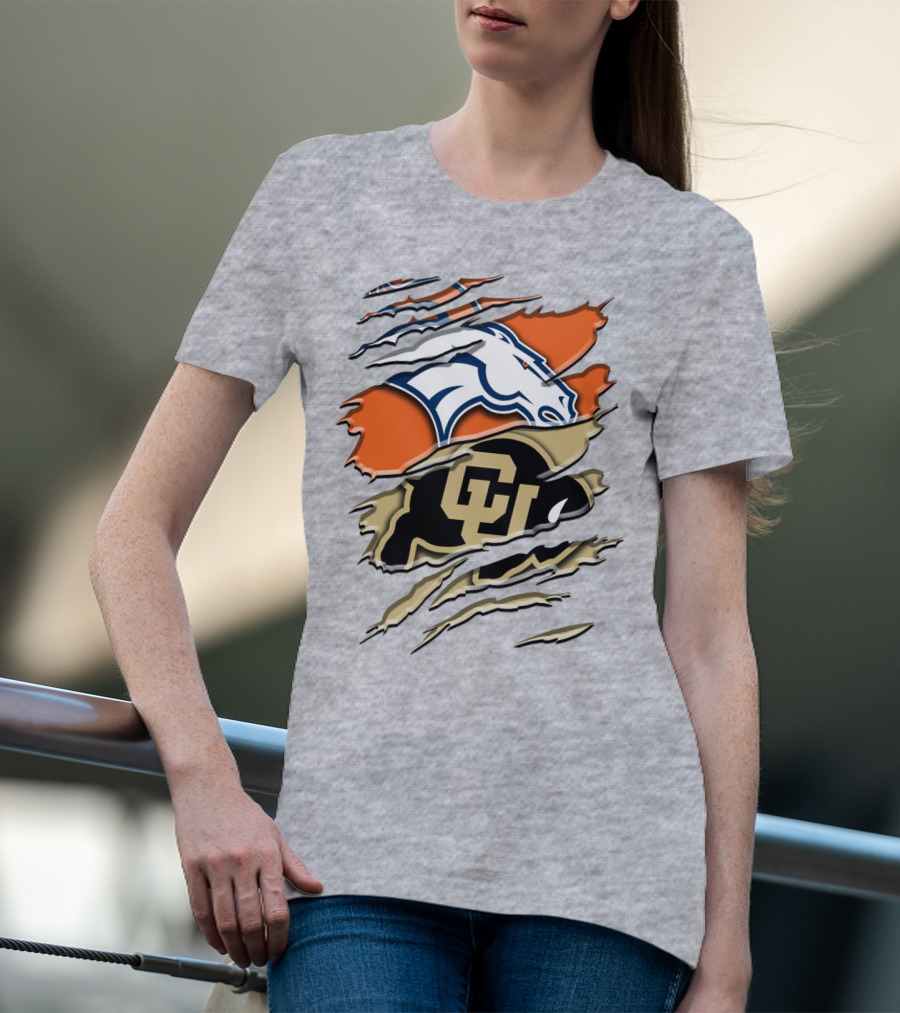 Denver Broncos Colorado Buffaloes Rah 017 T-Shirt