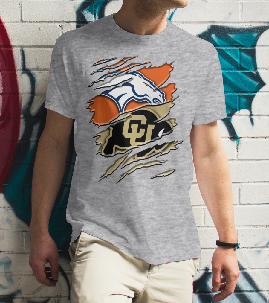 Denver Broncos Colorado Buffaloes Rah 017 T-Shirt