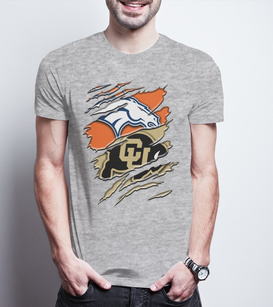 Denver Broncos Colorado Buffaloes Rah 017 T-Shirt
