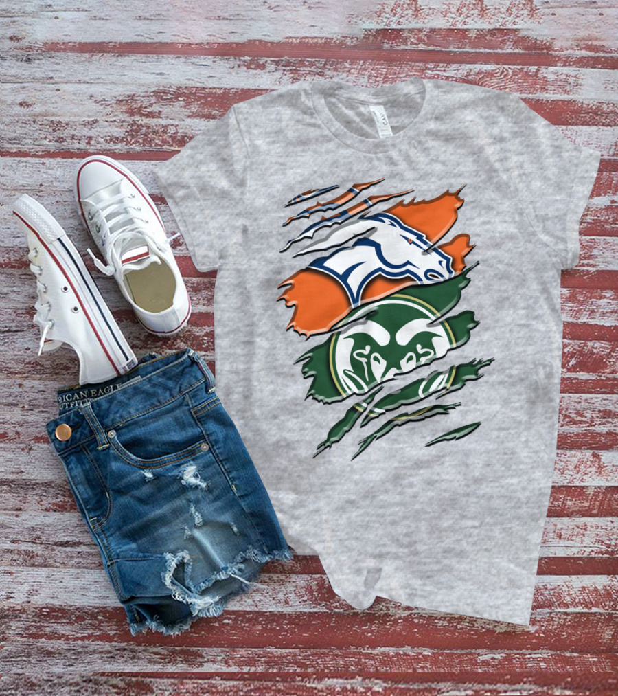 Denver Broncos Colorado State Rams T-Shirt