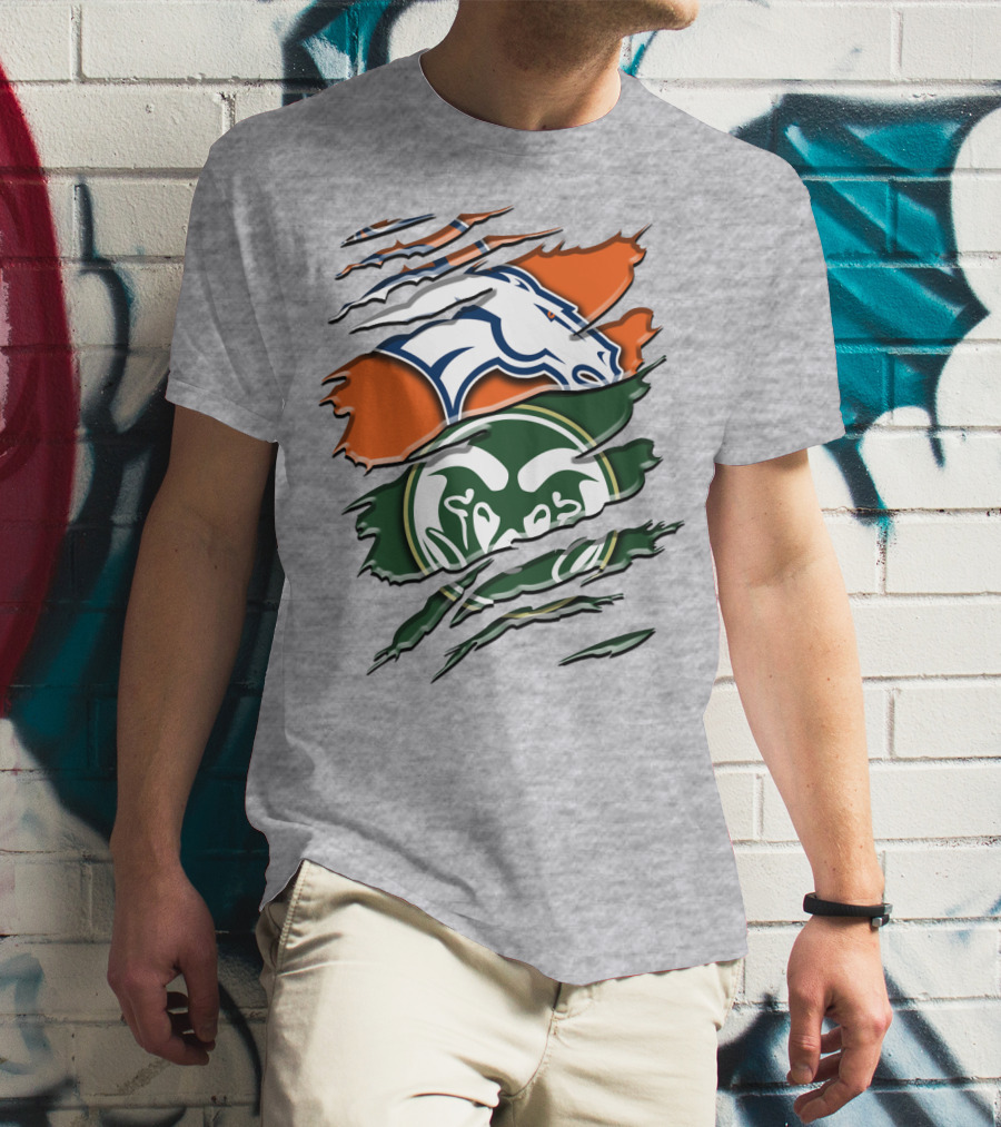 Denver Broncos Colorado State Rams T-Shirt