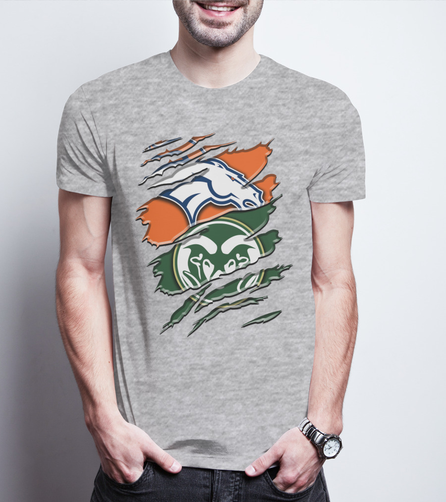 Denver Broncos Colorado State Rams T-Shirt