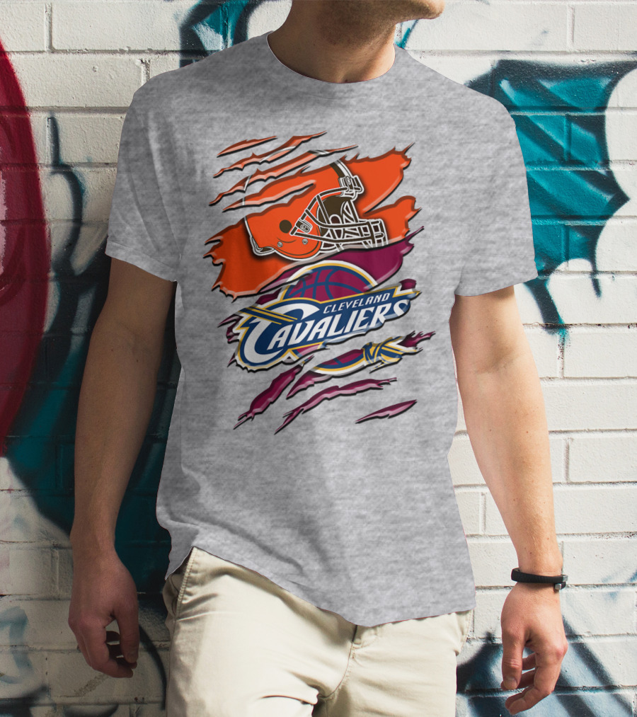 Cleveland Cavaliers Browns Helmet Rah T-Shirt