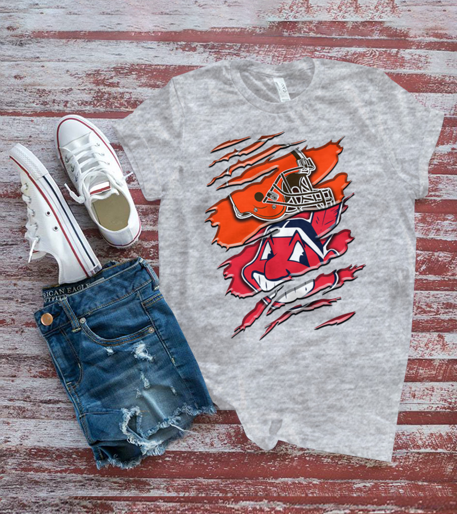 Cleveland Browns And Chief Wahoo Rah T-Shirt