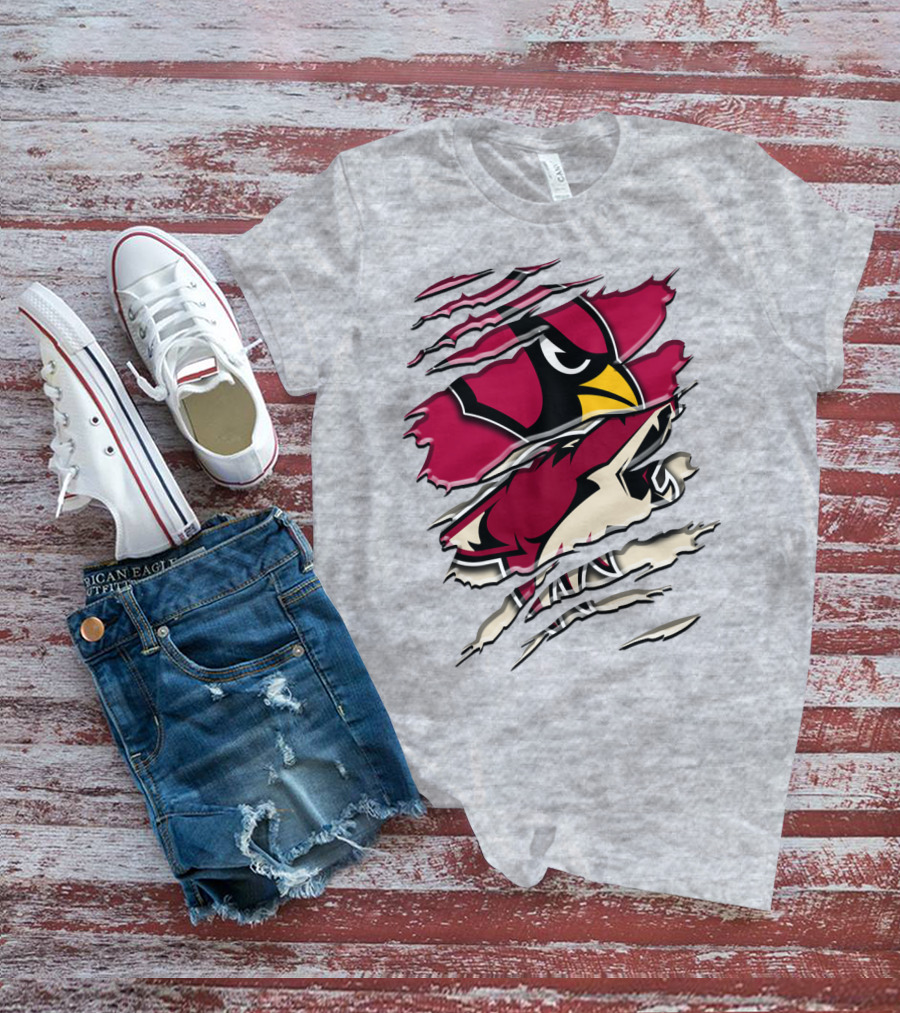 Arizona Cardinals Ripped Design Rah 028 T-Shirt