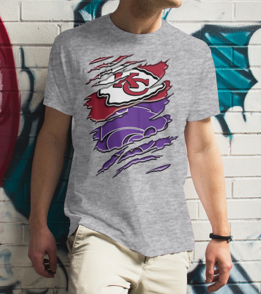 Kansas City Chiefs K-State Wildcats Fan Gear Rah 038 T-Shirt