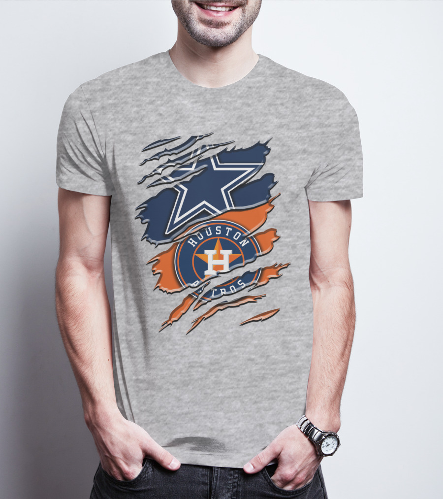 Dallas Cowboys Houston Astros Fan Crossover Rah 046 T-Shirt