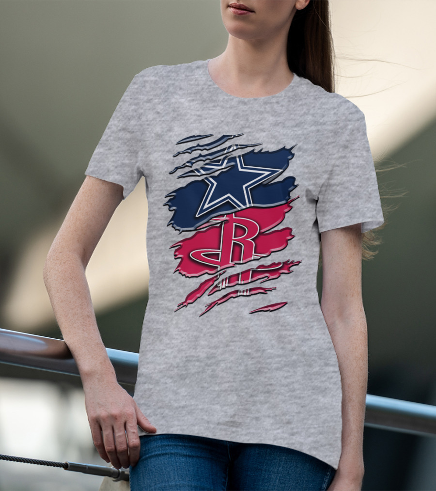 Dallas Cowboys Houston Rockets Rah 047 T-Shirt