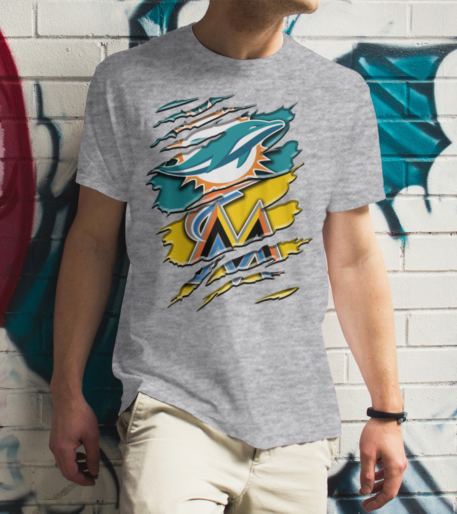 Miami Dolphins Marlins Rah 053 T-Shirt